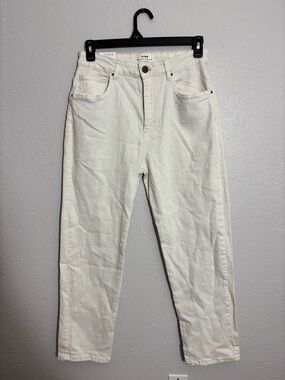 Cotton On Cream Stretch Straight Leg Jeans